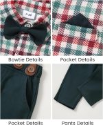 SANMIO Baby Boy Clothes 0-18M Baby Boys Suit 4pcs Baby Boy Dress Clothes Infant Tuxedo Sets - Image 6